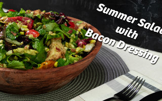 Tired of Boring Salads? Try This Summer Salad with Bacon Dressing!