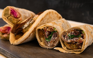 Deliciously easy falafel wraps!