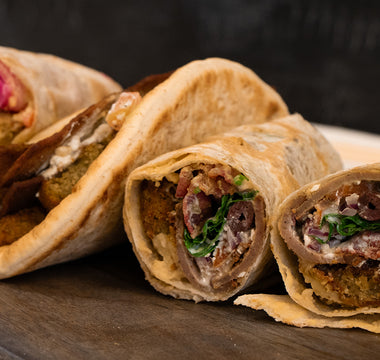 Deliciously easy falafel wraps!