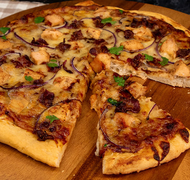 Homemade and Halal BBQ Chicken Pizza