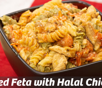 Baked Feta with Halal Chicken Cooking with Cass