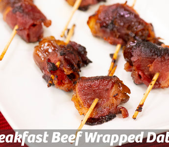 Breakfast Beef Wrapped Dates: Cooking with Cass