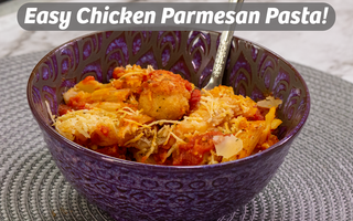 Easy Chicken Parmesan Pasta!