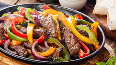 Halal Fajitas are great with Midamar Steak!