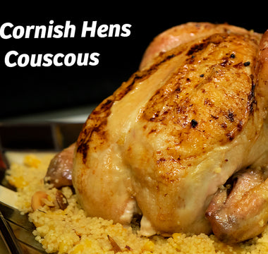 Cornish Hens Stuffed with Apricot Couscous