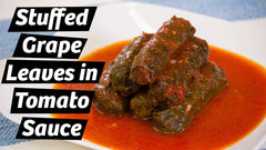 stuffed grape leaves in tomato sauce recipe