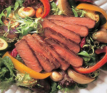 Grilled Sirloin and Salad, a filling lunch with a punch