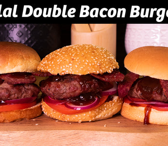 Halal Double Bacon Burgers!