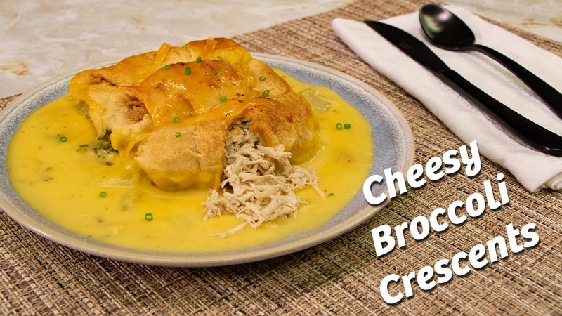 Cheesy Broccoli Chicken Crescents