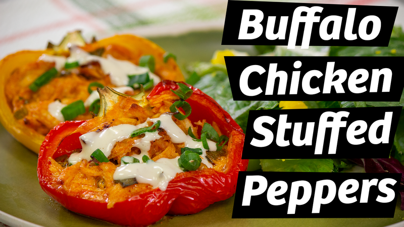 Buffalo Chicken Stuffed Peppers