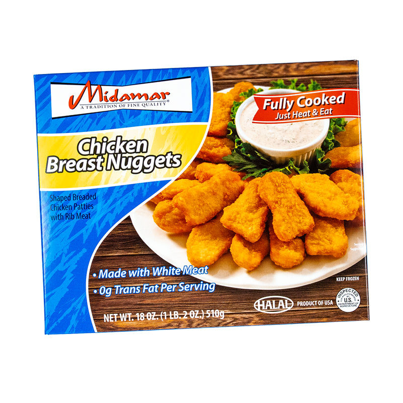 Halal Fully Cooked Chicken Breast Nuggets