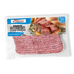 Midamar Sandwich Style halal Beef strip chopped pack