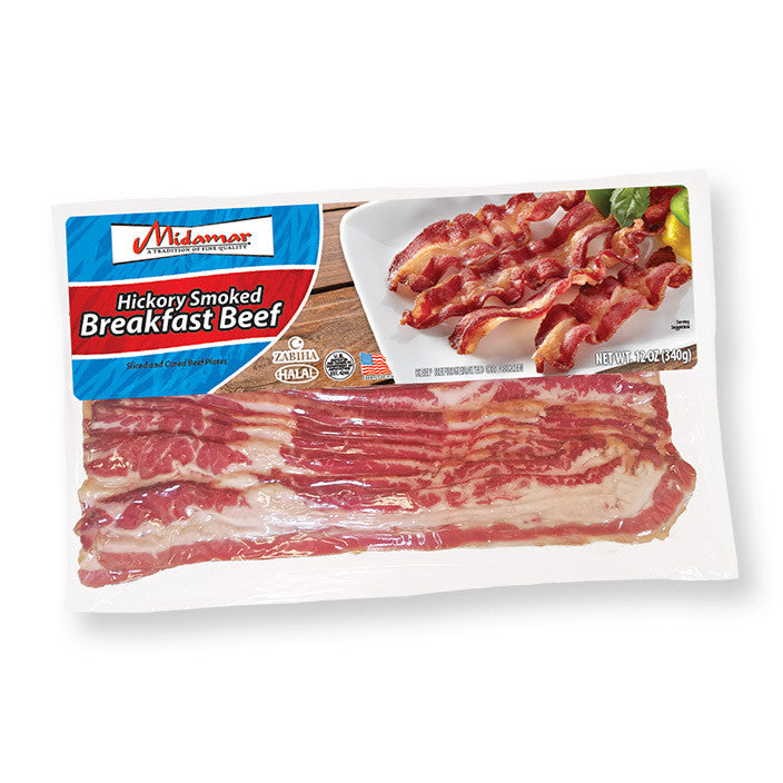Halal Breakfast Beef Strips package
