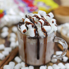 Ziyad Mini Halal marshmallows in hot chocolate