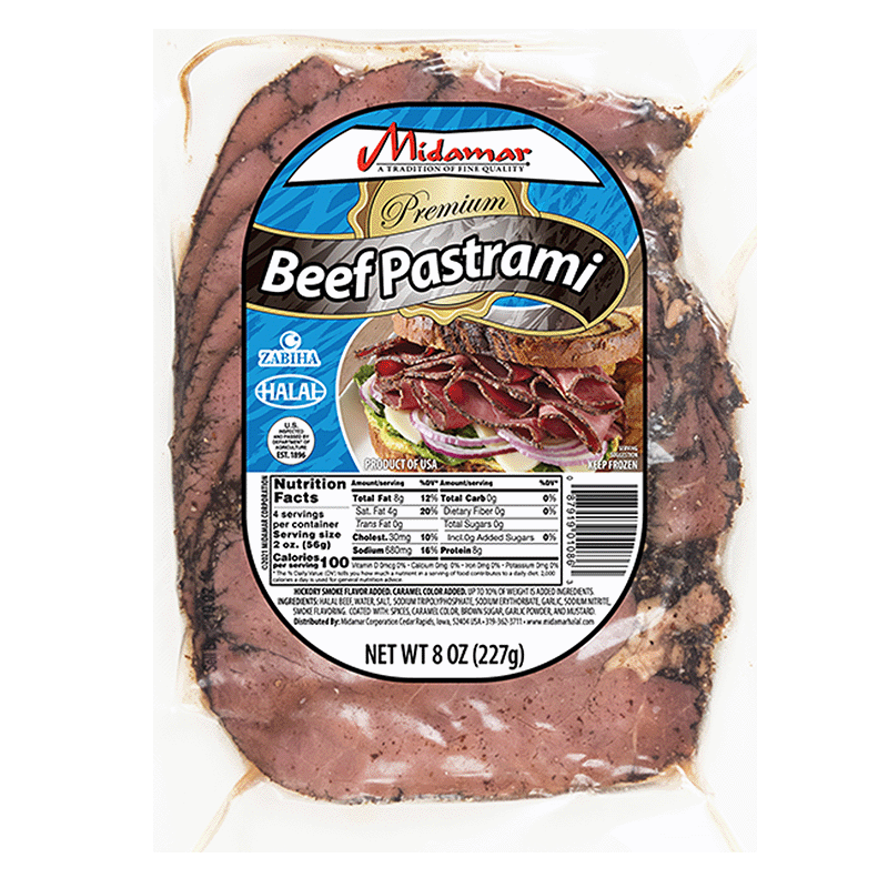 Halal Sliced Beef Pastrami